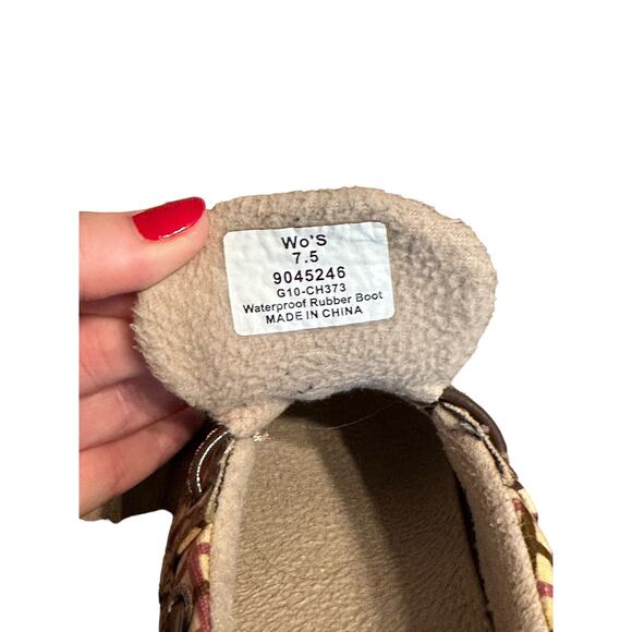 Sperry Womens Wo Rain Leather Duck Boots Size 7.5 Water Resistant - Picture 8 of 8